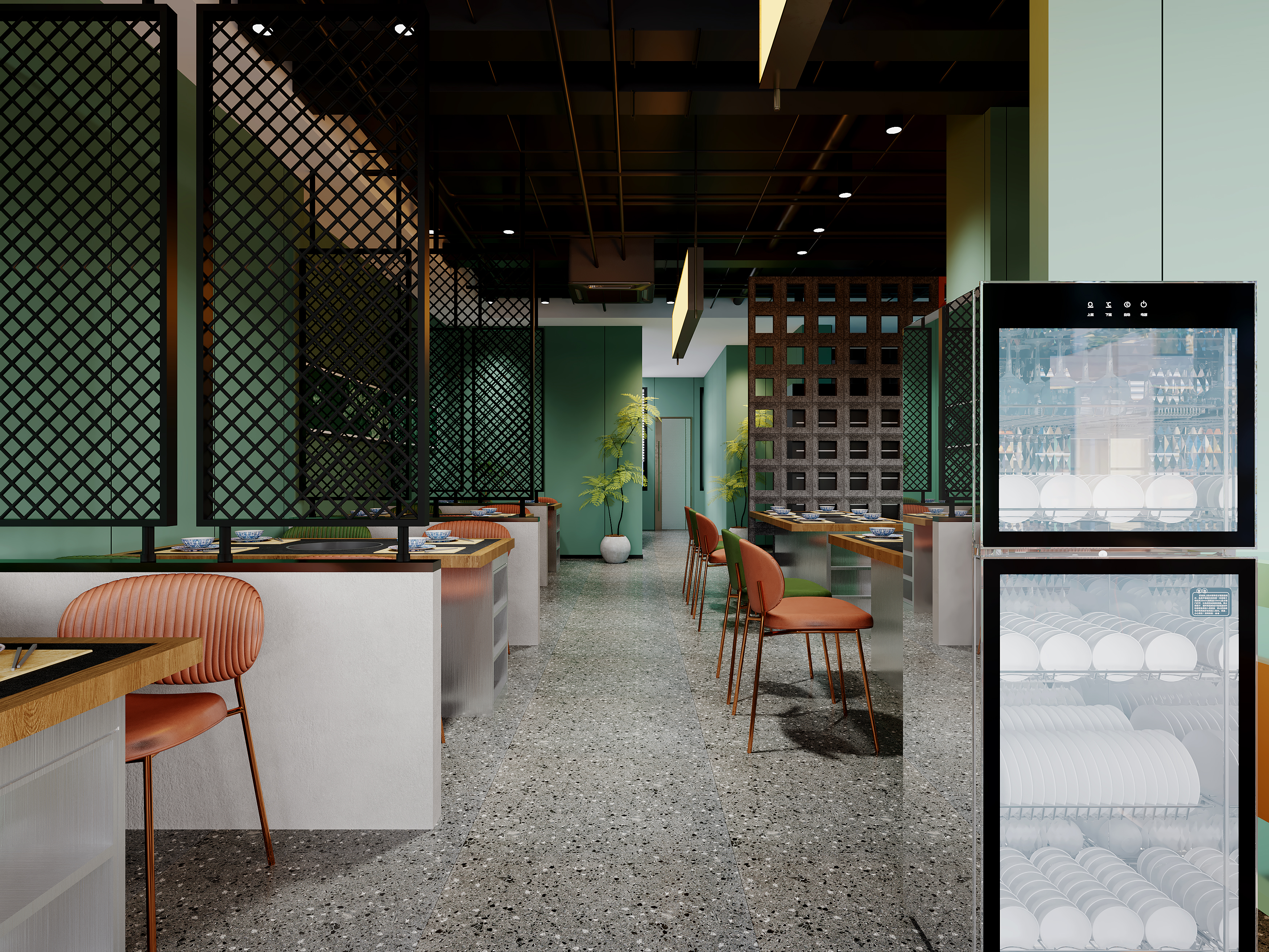 烧烤店餐厅设计-12