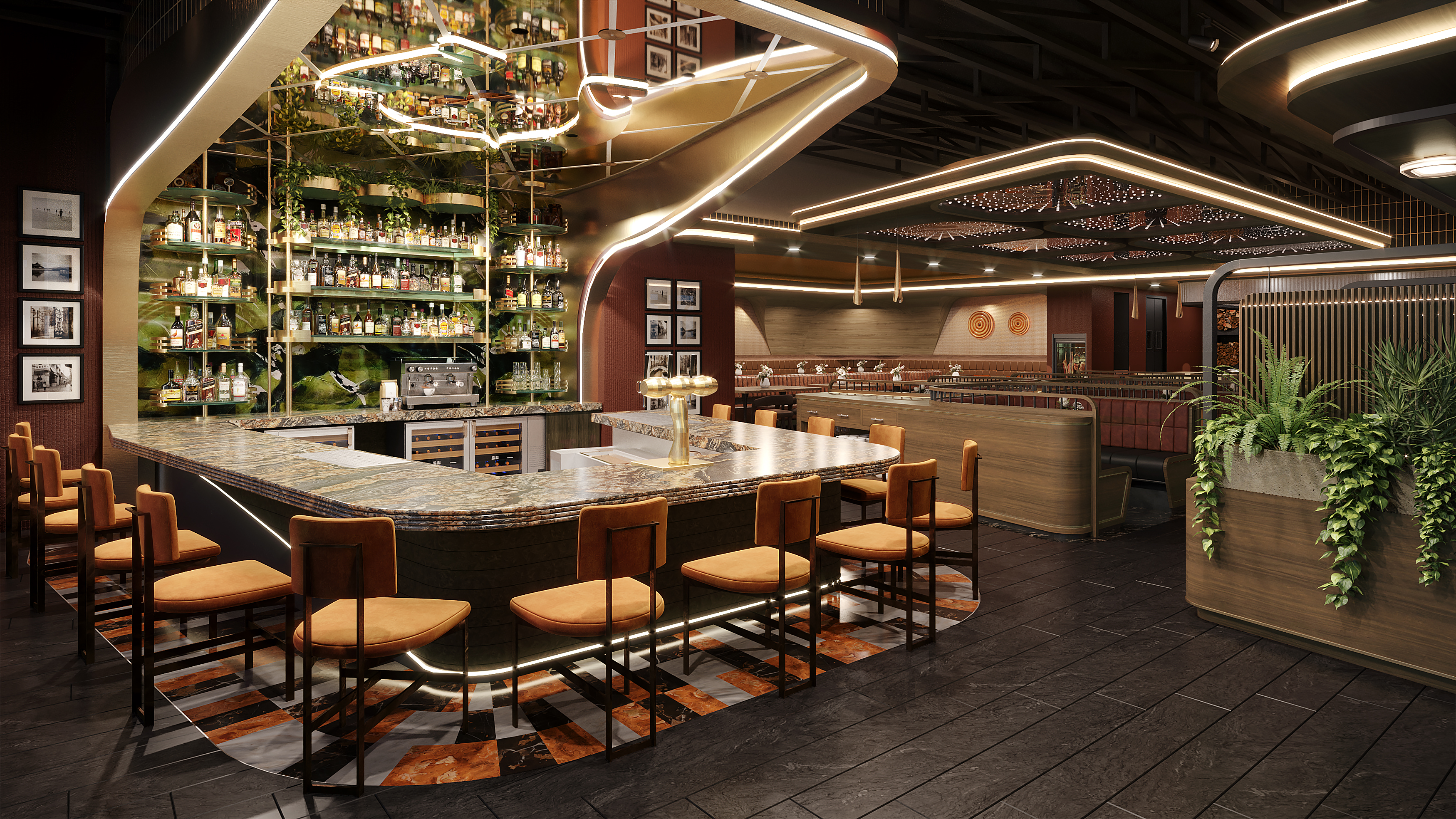 Te·as餐厅3D渲染图丨美国丨MR Rendering-9