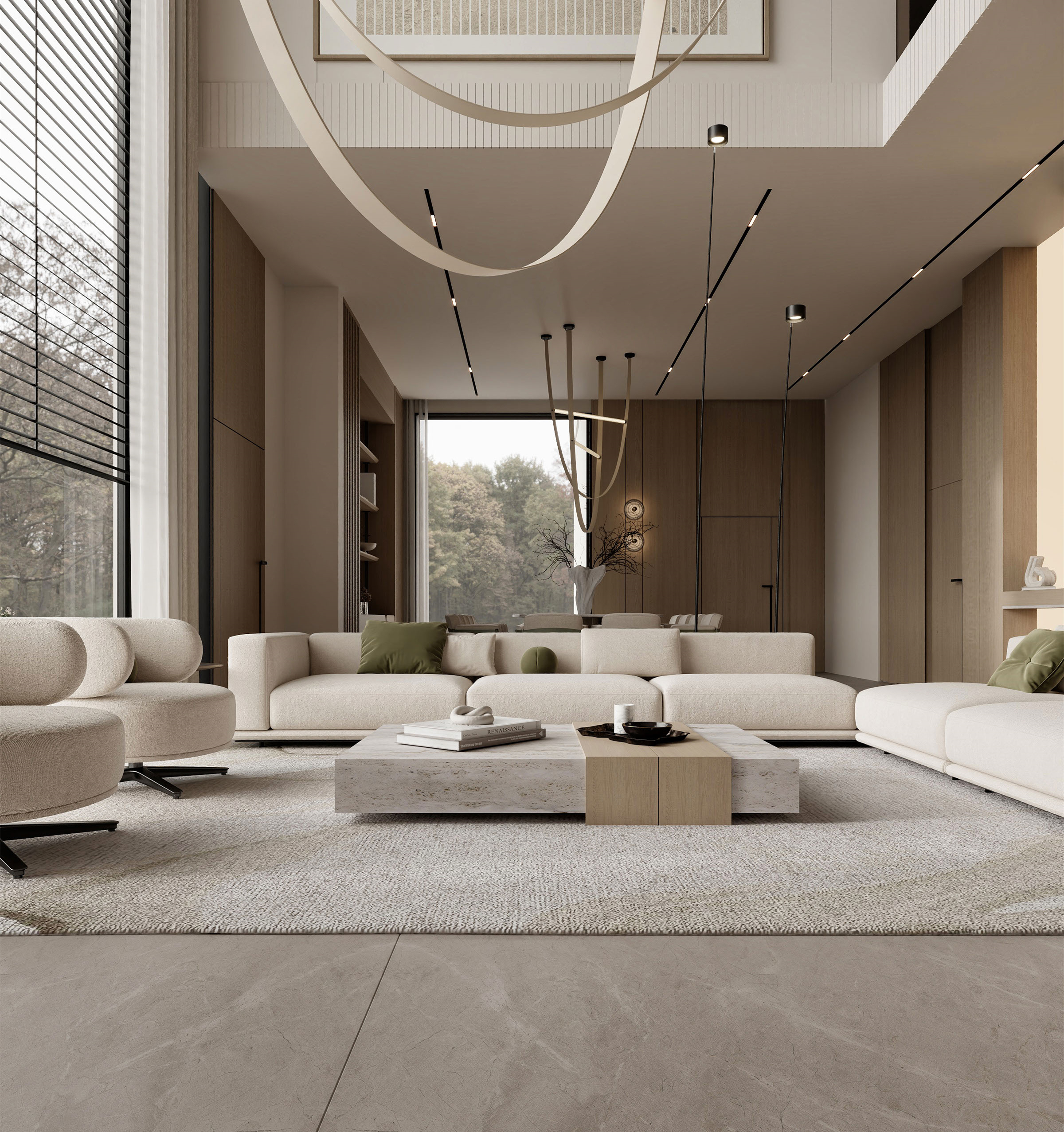 现代别墅近期渲染效果图丨神秘设计师-20