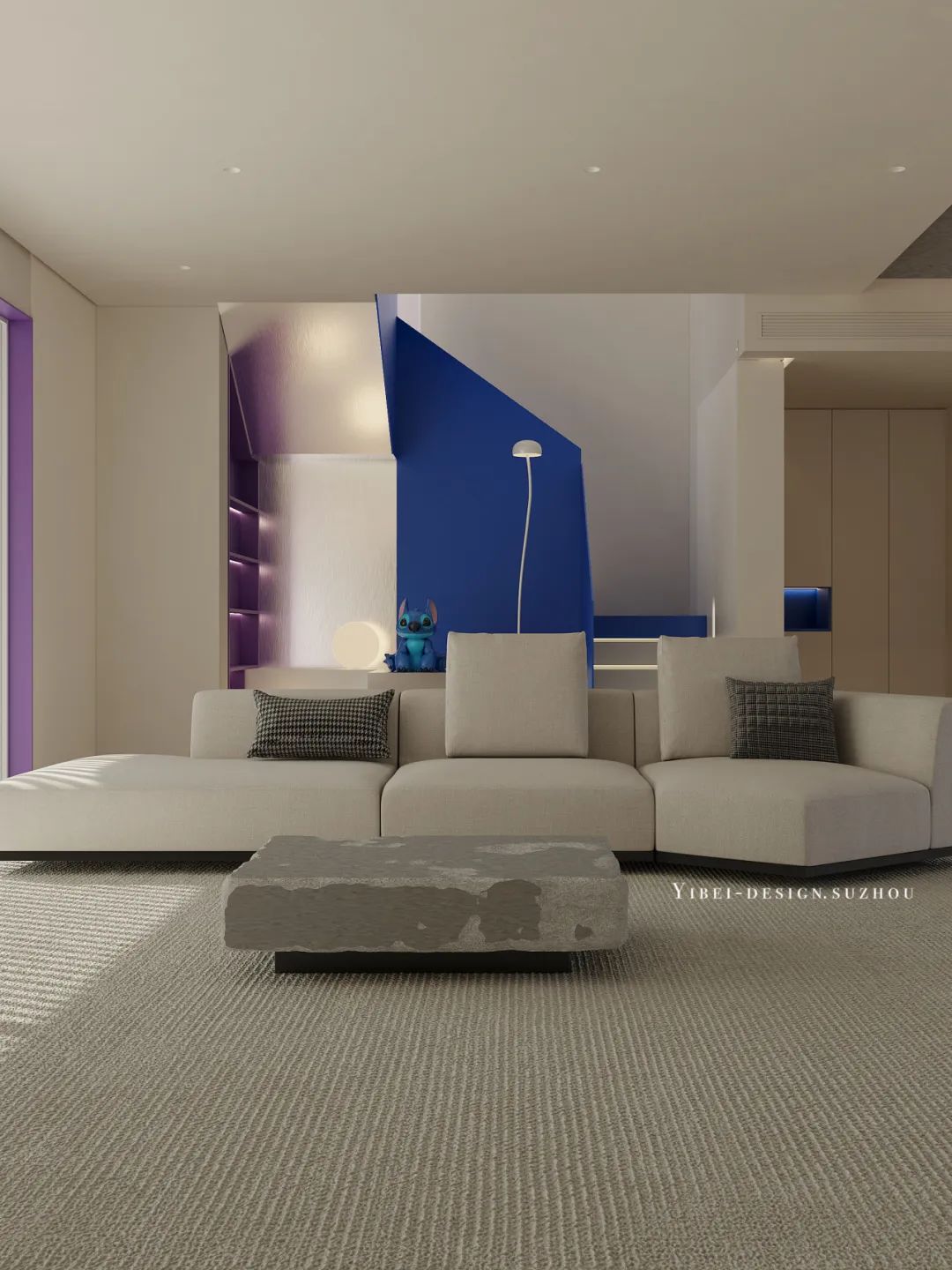 极简色彩的空间诗篇 · 家装设计丨中国苏州丨YIBEI DESIGN-5