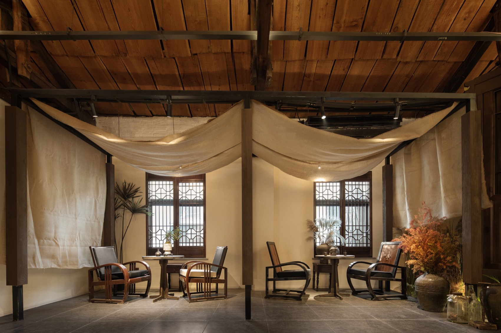 致朴茶肆丨中国太原丨斑斓空间设计-42