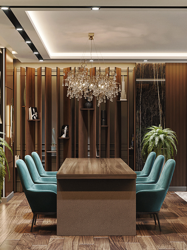 中亚私人办公室设计丨Ibrokhim Sultonov-13