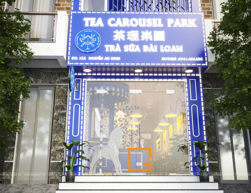 Tea Carousel Park奶茶店丨越南河内丨Ken Design-7