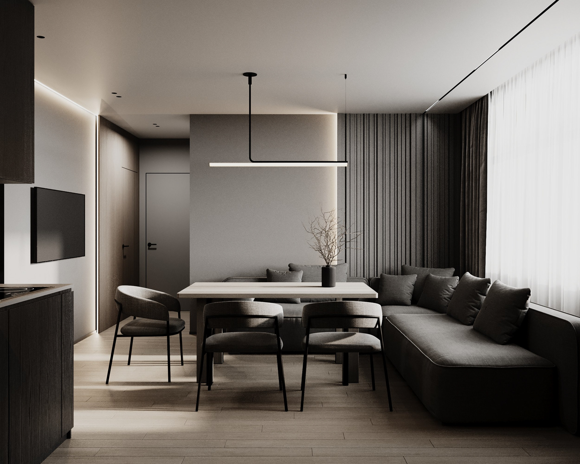 基辅某70平住宅公寓室内设计与可视化项目丨乌克兰基辅-5