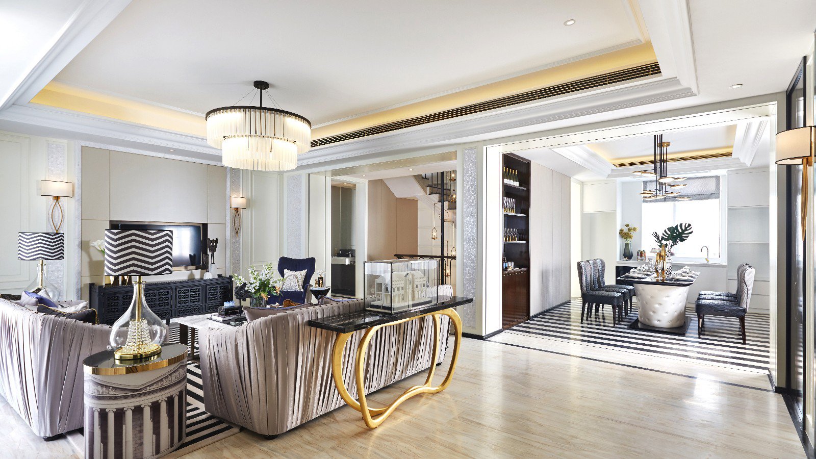 下叠——南昌334㎡绿地样板房  集艾设计-15