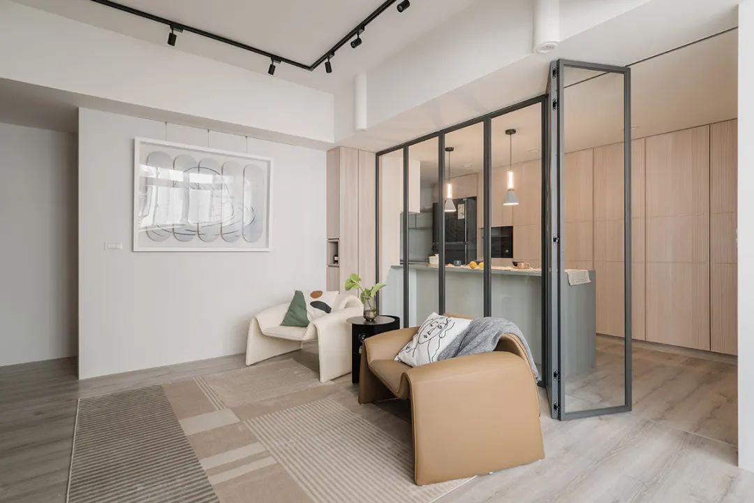 80㎡的定制之家，风格太爱了，功能区创意太赞了！-3