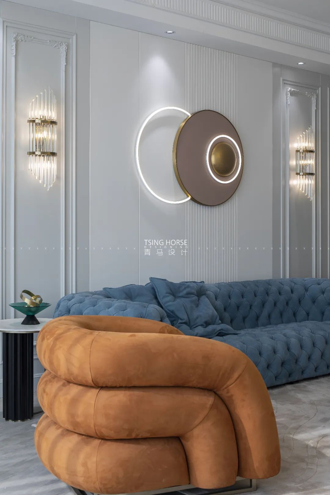 鼎鑫万和法式奢华大平层设计丨苏怡人,王清玉设计团队-13