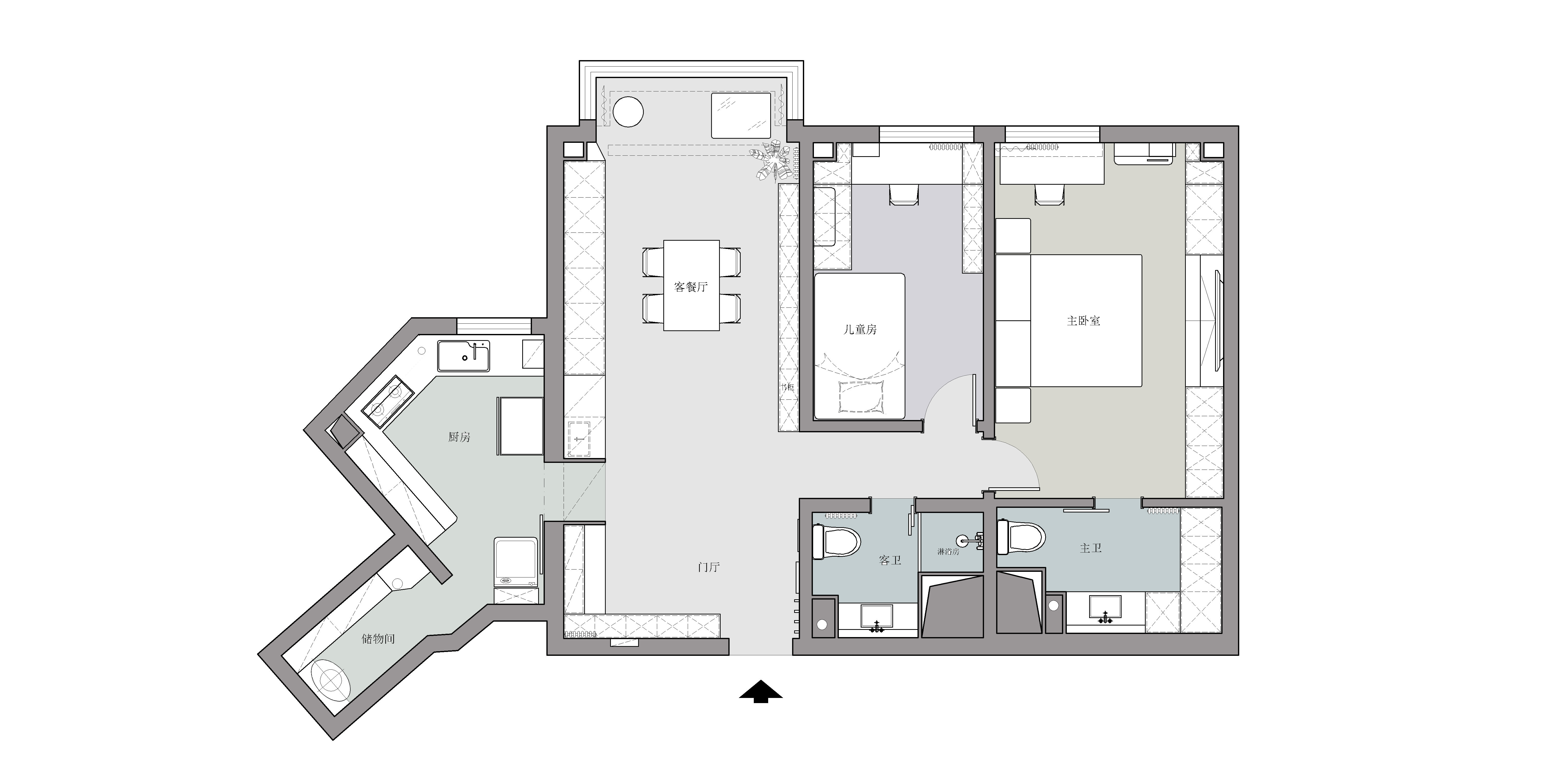 北京蝶翠华庭老房改造丨中国北京丨久栖设计-67