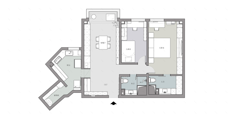 北京蝶翠华庭老房改造丨中国北京丨久栖设计-67