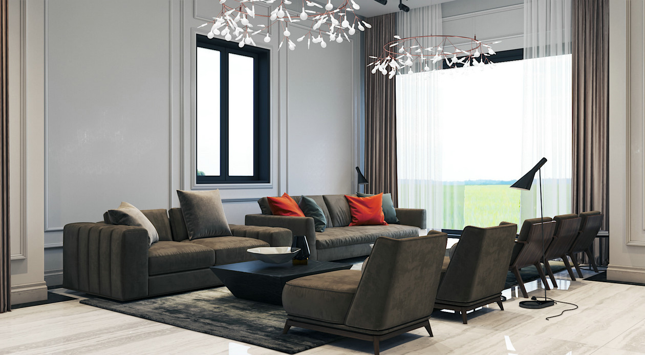 现代低奢风格交融，打造魅力空间-1