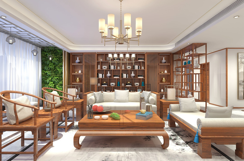 200 平米现代中式入住家装-58