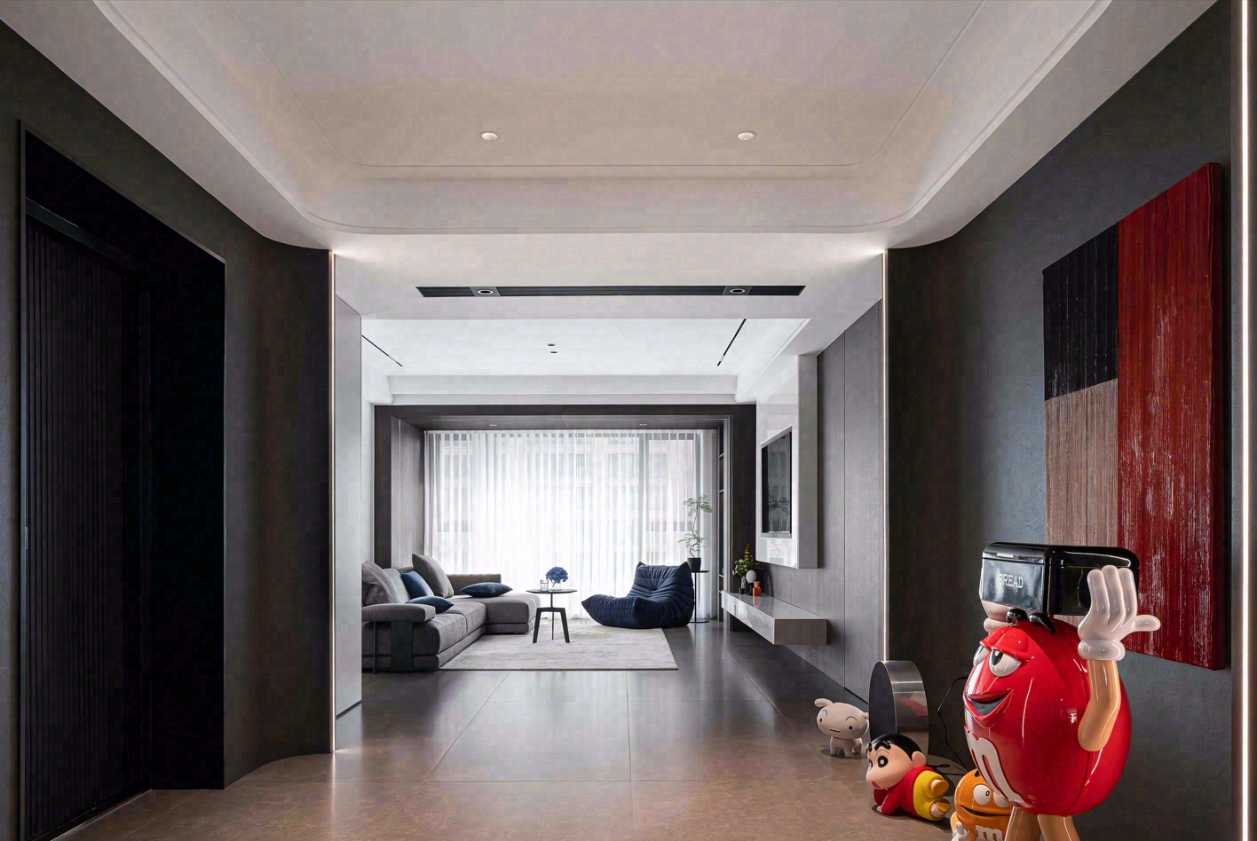 苏州湾景苑220㎡超大共享空间设计丨中国苏州丨一道设计-14