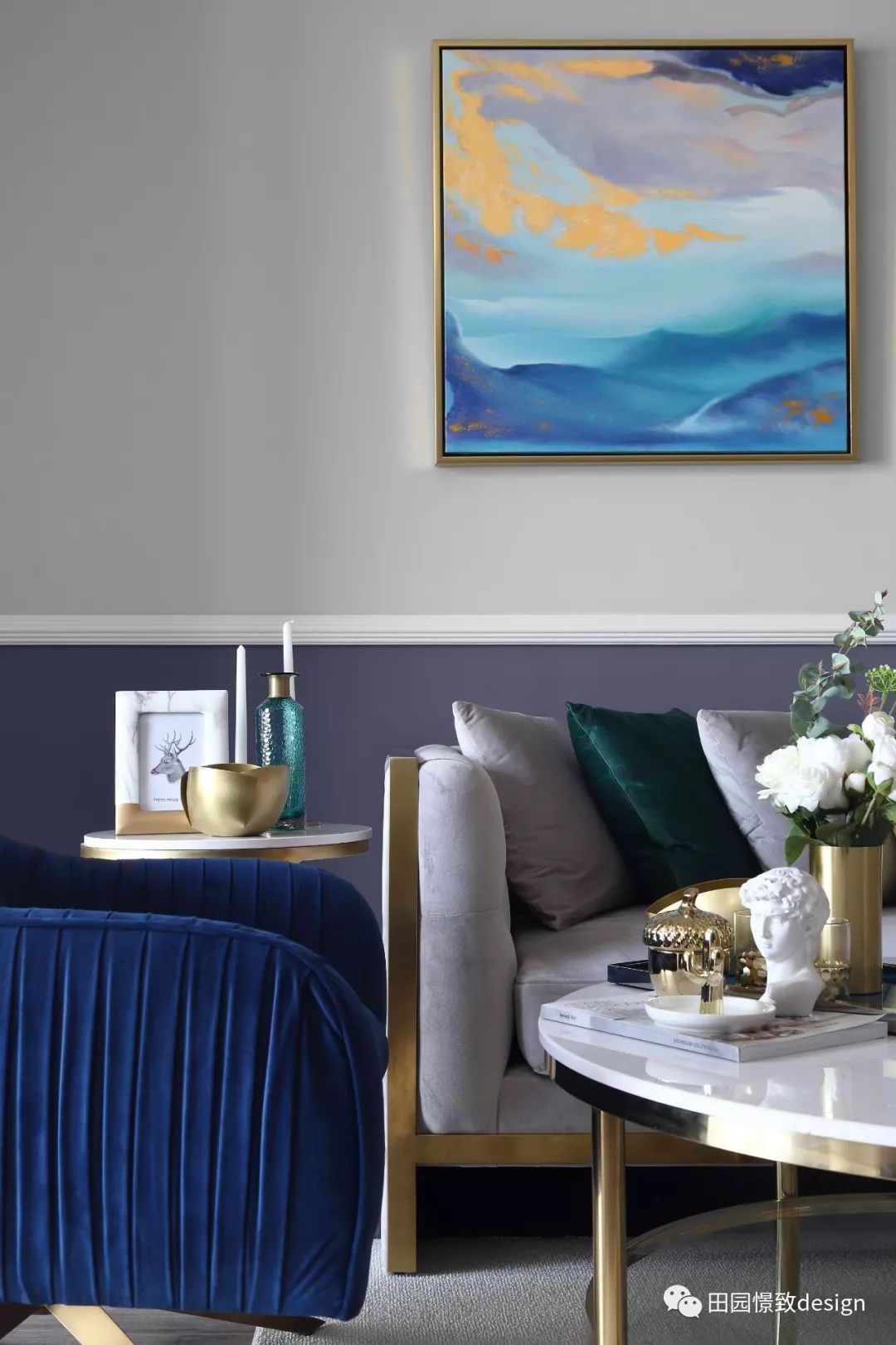 莫奈《鸢尾》的浪漫演绎——德阳香江华府 130 平米空间设计-30