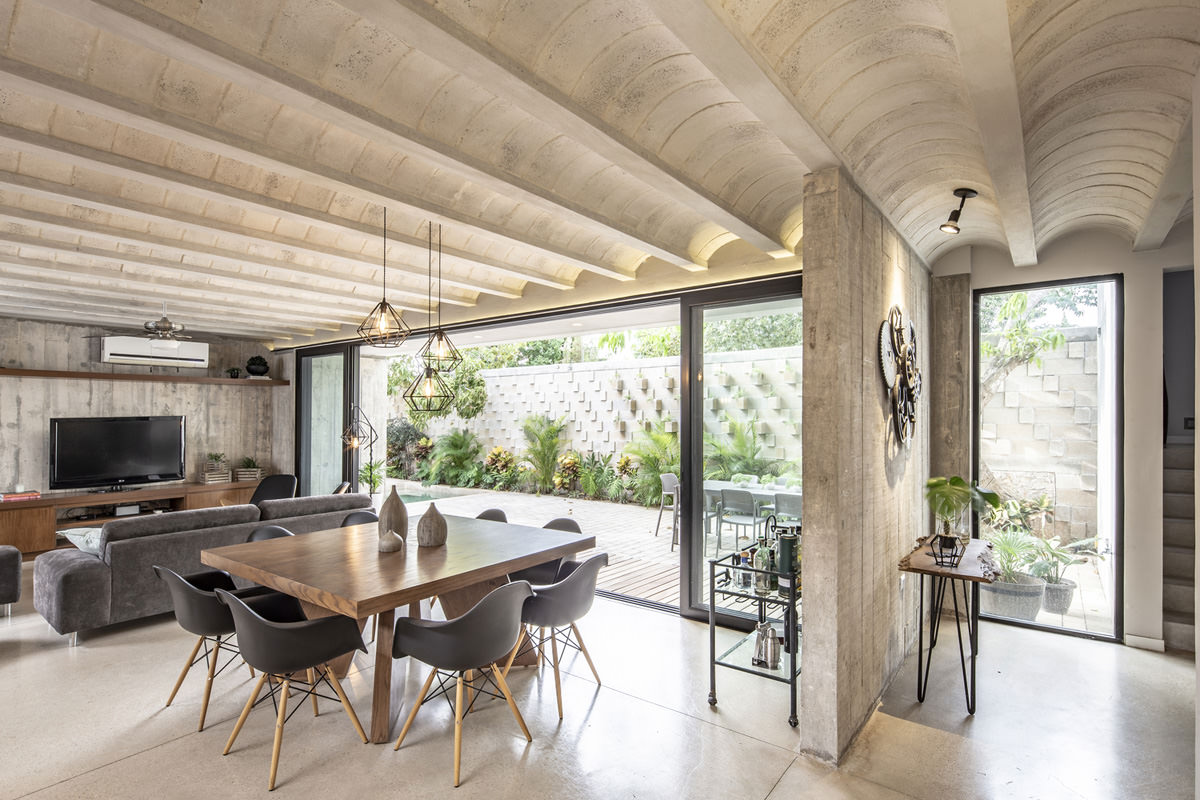 墨西哥私人住宅:水磨石混凝土与被动通风丨Central de Proyectos SCP-25