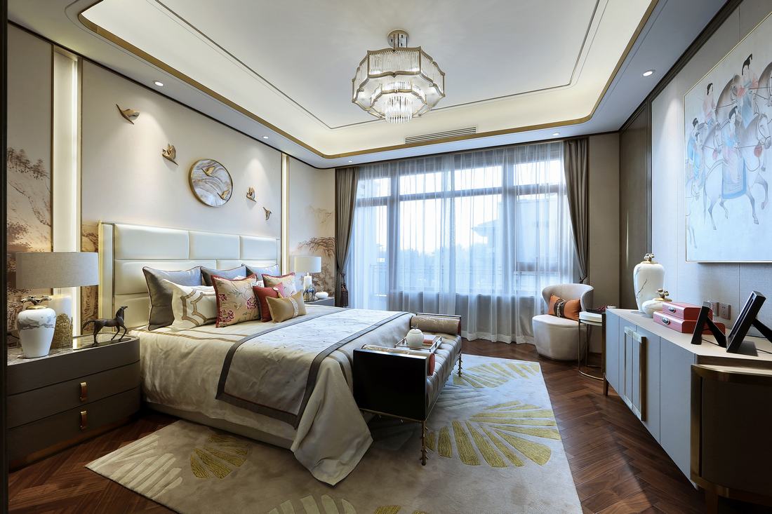 上海天鼓装饰设计-风尚新中式<梦回唐朝>-58