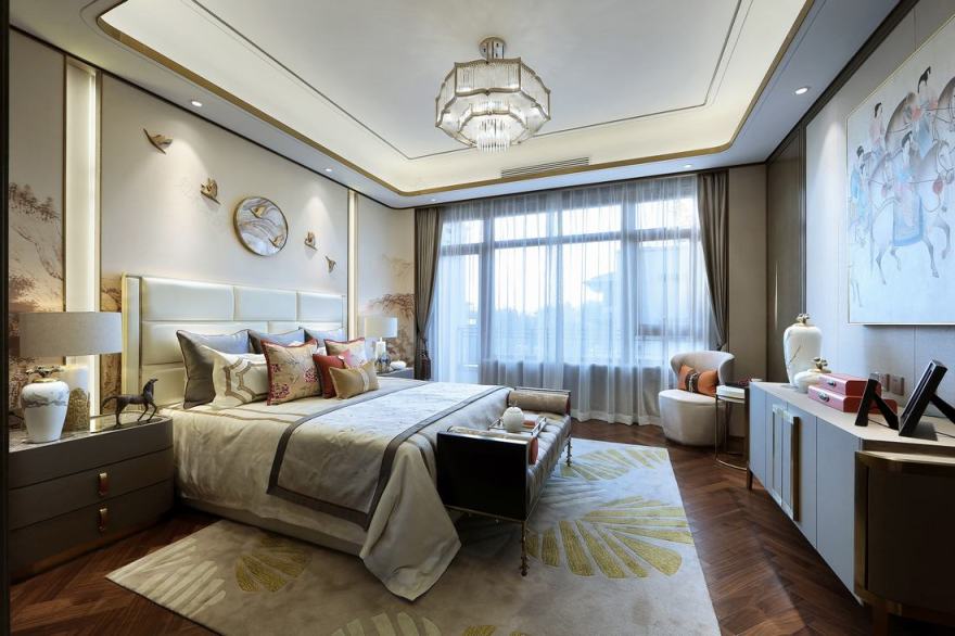 上海天鼓装饰设计-风尚新中式<梦回唐朝>-58