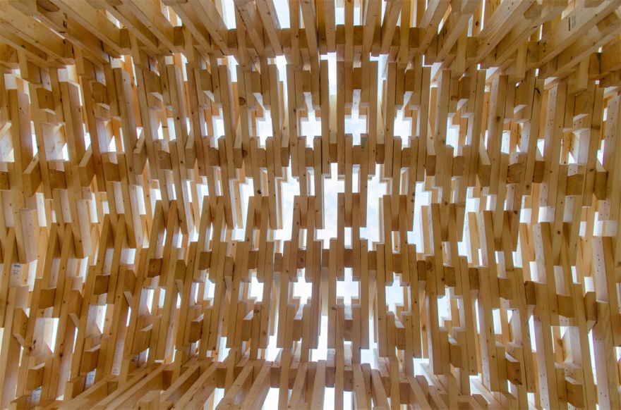 工业机器人打造可持续发展和低碳建筑前景的木质艺术装置设计 - 戈者设计 | 戈者设计-5