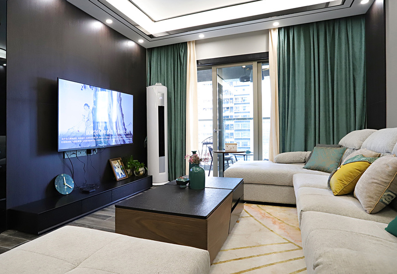 深圳东岭100㎡中式混搭绿意空间-14