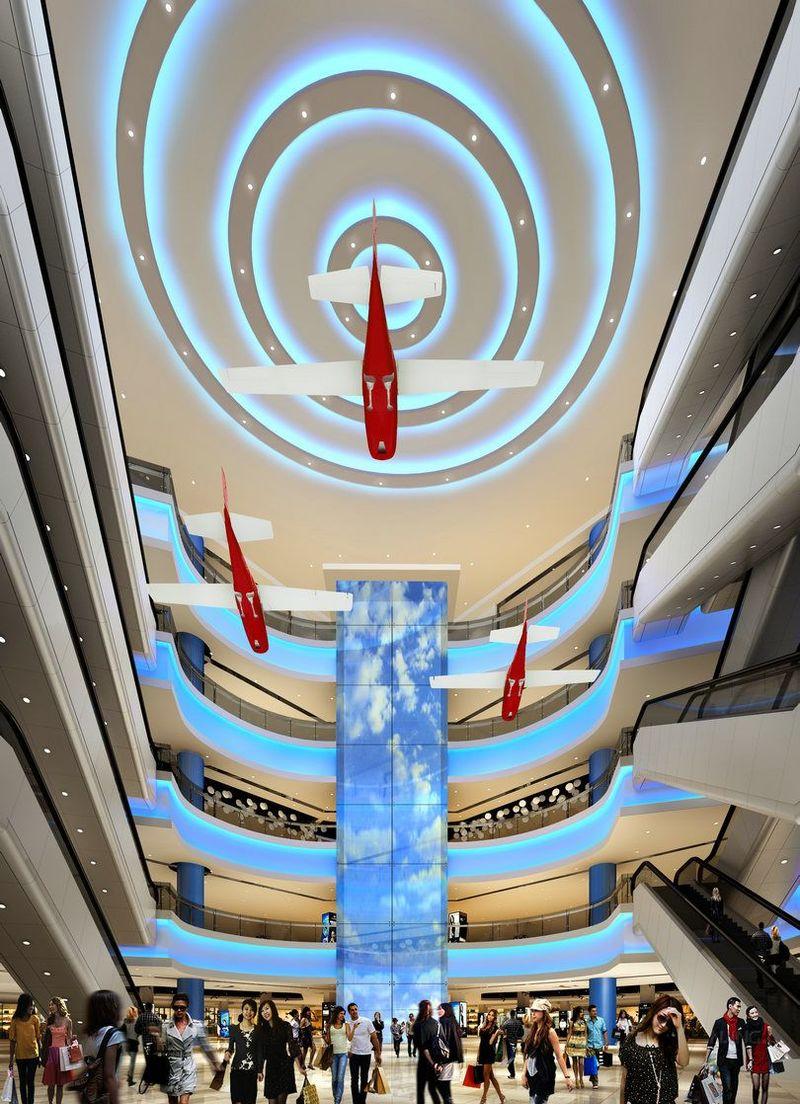 湖南湘潭天虹购物中心航空旅游主题设计-17