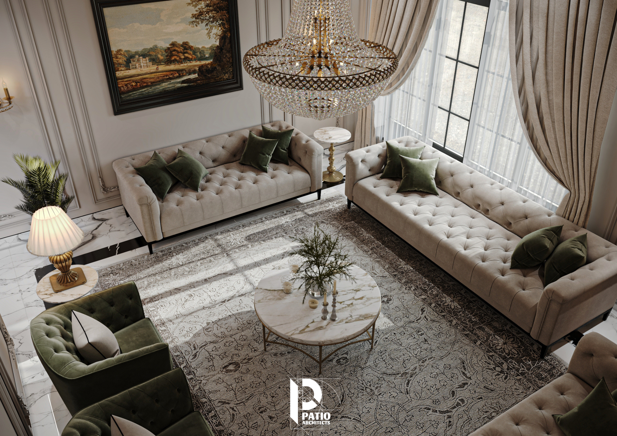 Elegant Residential Diwaniya Interior Design-8