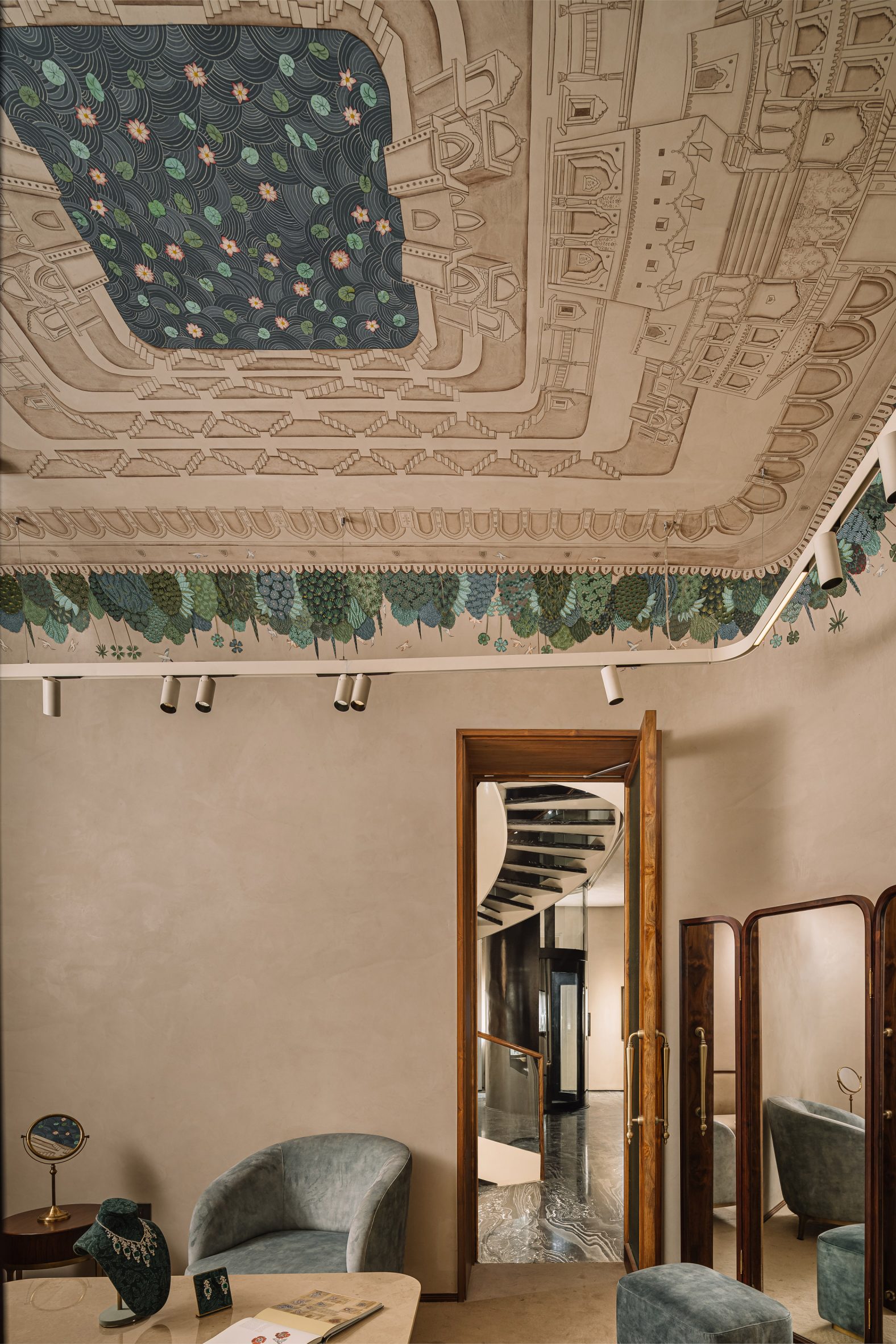 Studio Lotus wraps stone lattices around museum-cum-jewellery store in Jaipur-26