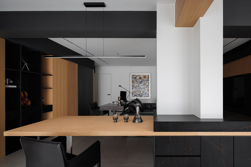 私宅设计:黑白之间,极致简约丨中国成都丨成都宏福樘设计,巴克空间设计-17