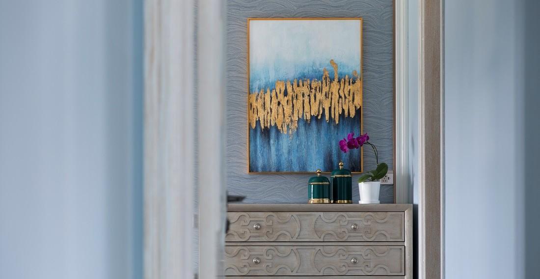 现代摩登美式轻奢家居,玩转平层空间设计-42