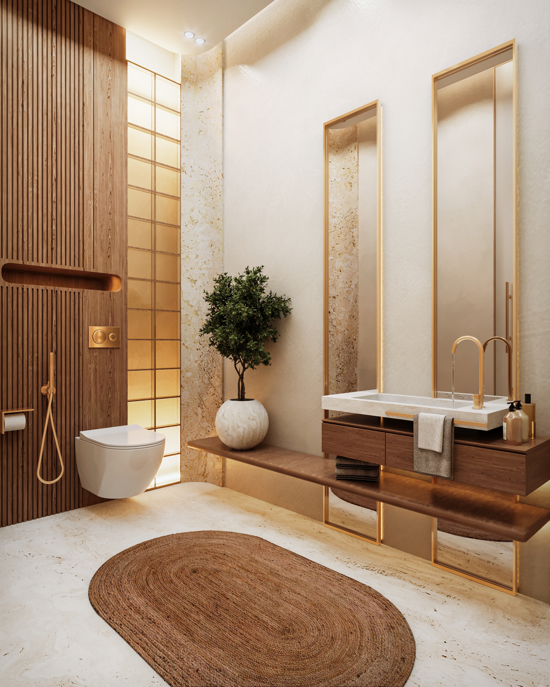 Guest Reception Bathroom | Villa Libya-11