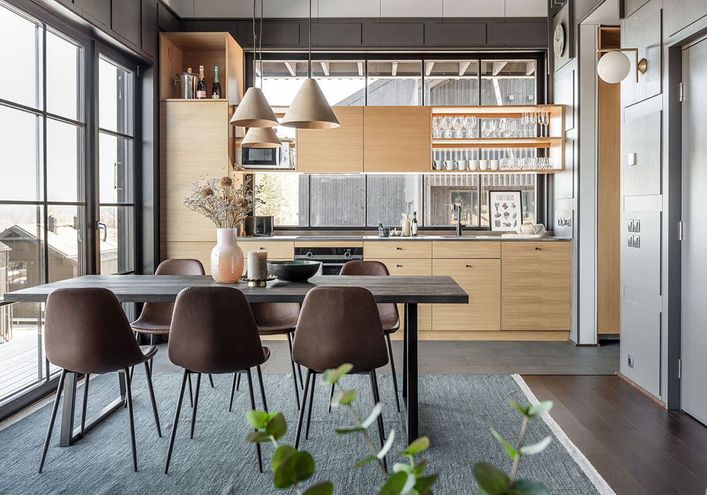 瑞典高山度假公寓 | 木质奢华与自然之美-5