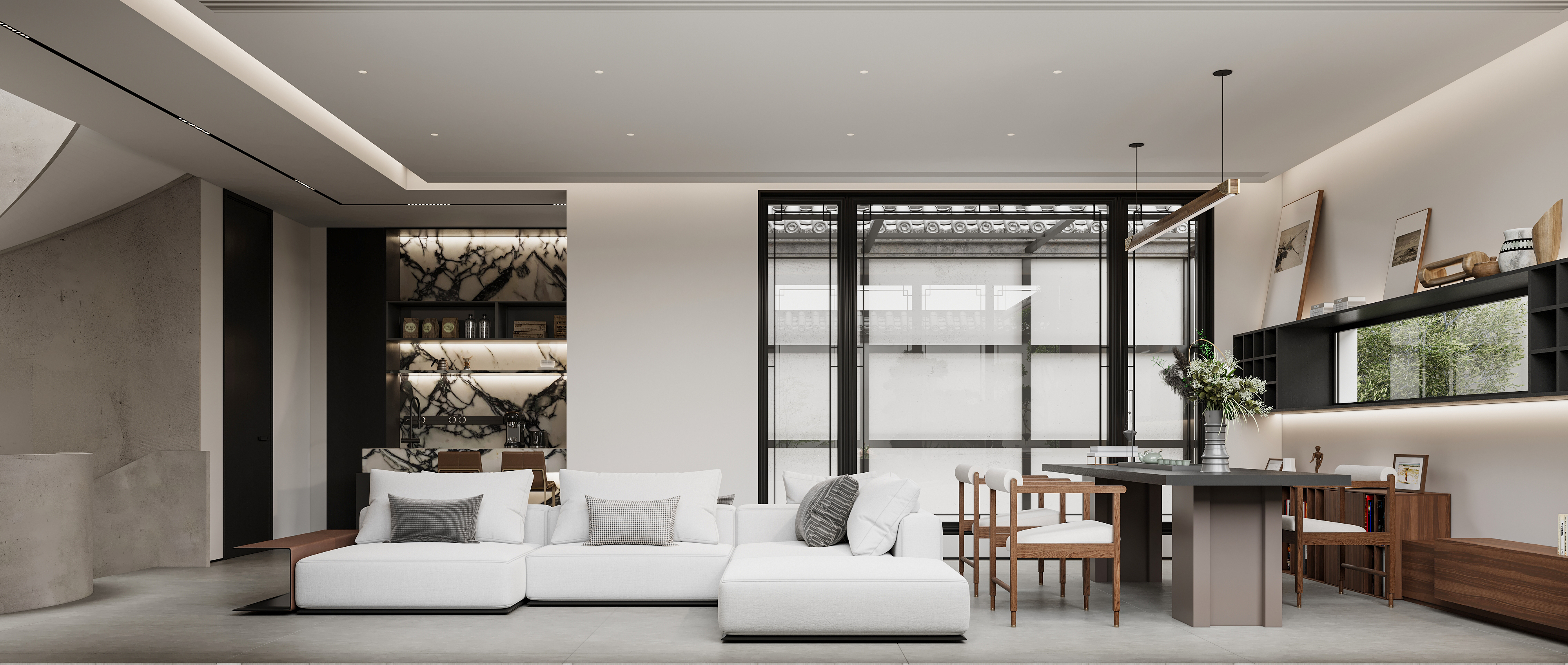 中式建筑样板房漫游动画展示-12