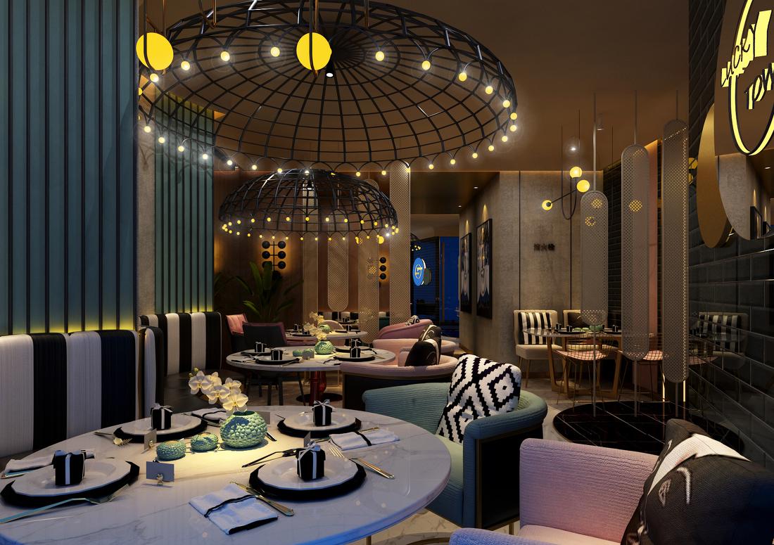 沈阳浑南幸运之城西餐厅设计-28