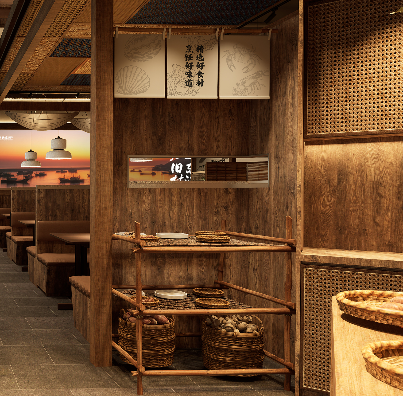 旧村·砂锅焗海鲜丨中国上海丨魔戏空间设计®  ABDdesign®-41