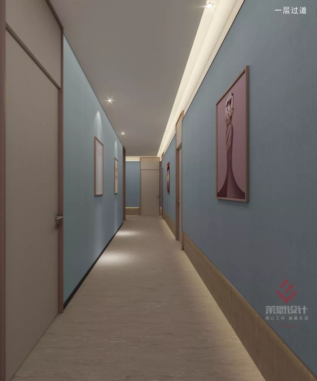 梦幻粉蓝,上海医疗美容医院设计诠释女性美-21