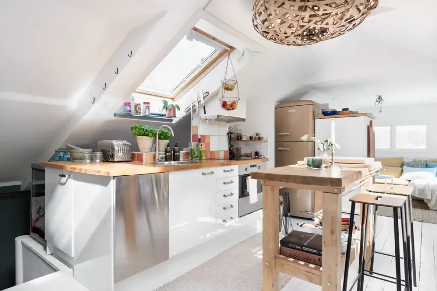 40 平米北欧风阁楼公寓,空间利用极致-5