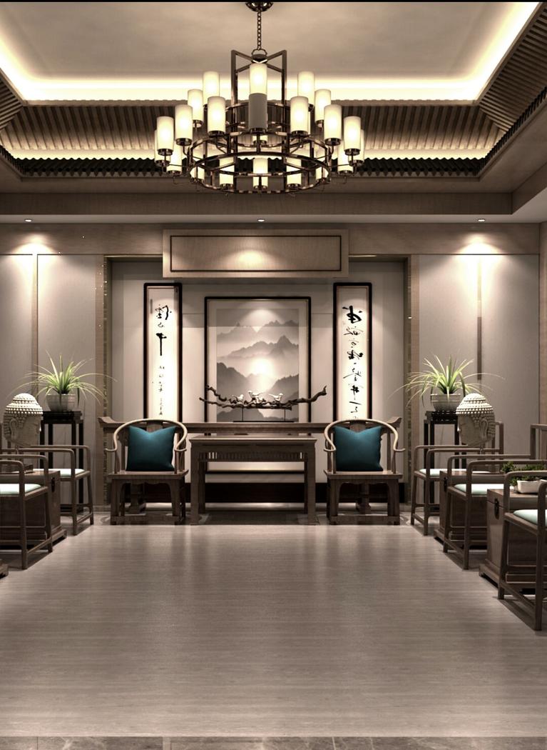 
新中式办公——【禅意办公室】 -11