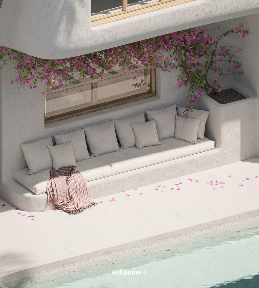 白色别墅丨印度尼西亚巴厘丨Eskander Plus Studio-10