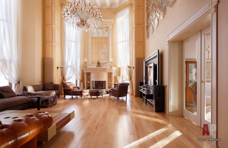 带古典元素的三层郊区别墅室内设计丨Абрамов Константин,Воронцова Ирина-11