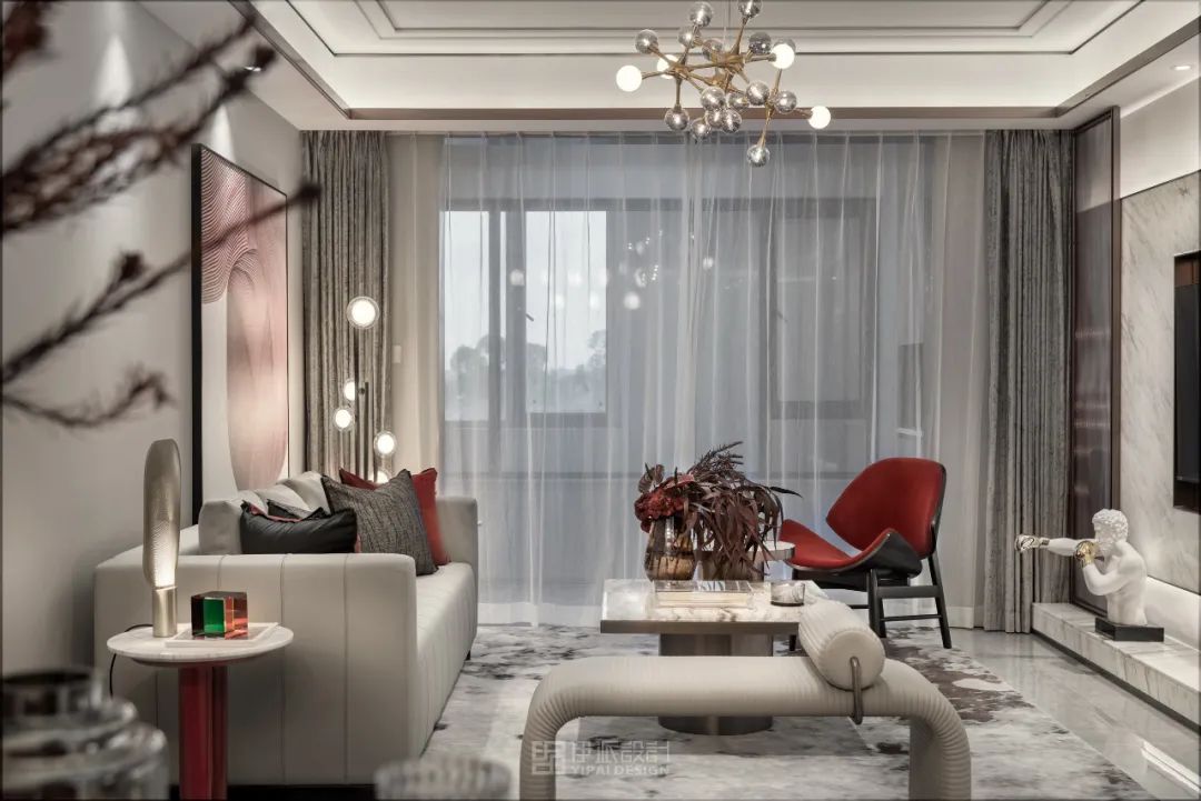 秋水映月 | 常德柳叶湾新中式雅韵样板房-22