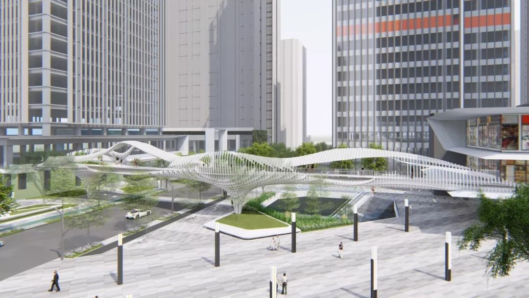 佛山城市综合体步行天桥设计-13