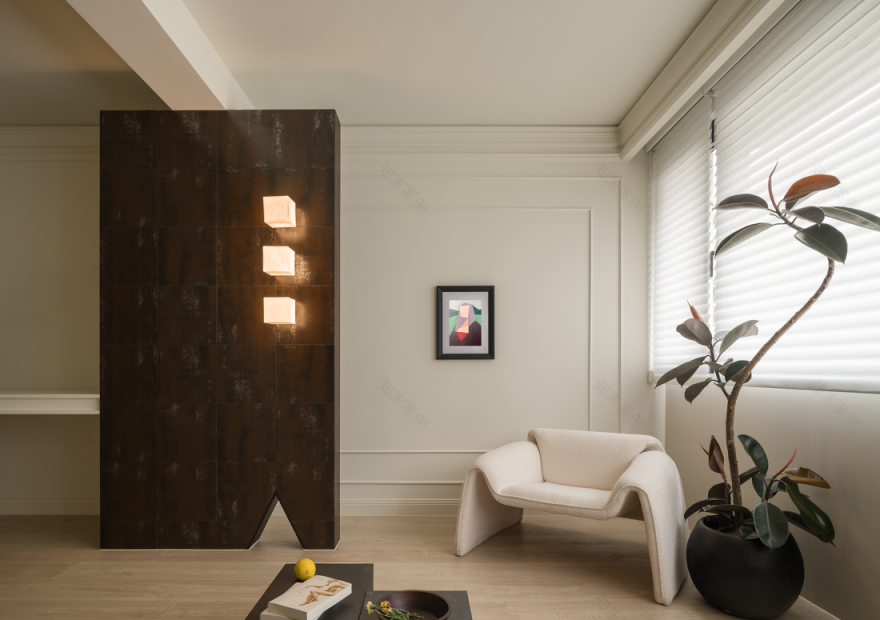 餐厨一体大洄游感知极简法式的浪漫与轻盈-18