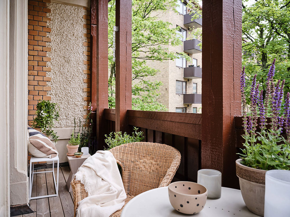 瑞典 52㎡清新自然角公寓设计-9