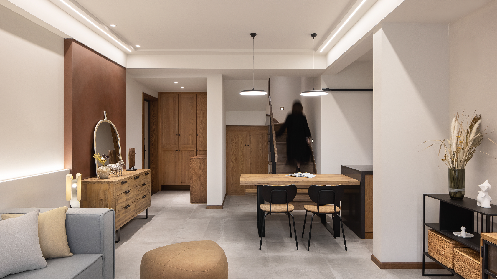 重庆康桥融府 · 侘寂艺术融合的温馨之家丨中国重庆丨重庆微观设计-6