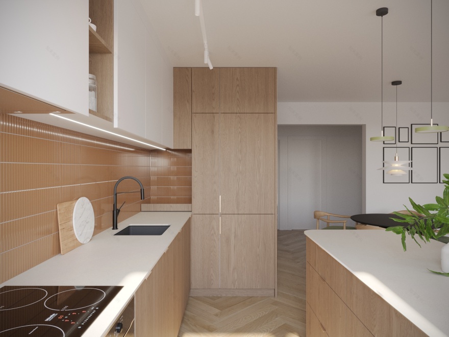 公寓室内设计丨波兰波兹南-3