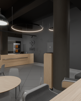 Пекарня. 3D визуализация