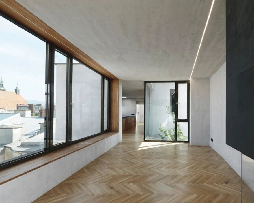 奥地利林茨 Taubenmarkt 住宅——Hertl Architekten 的极简主义杰作-11