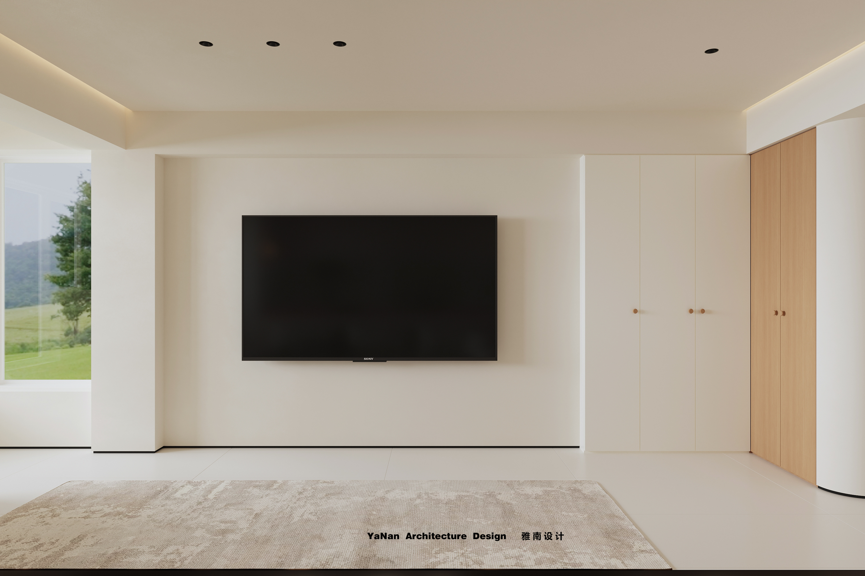 温馨干净的现代奶油小住宅-10