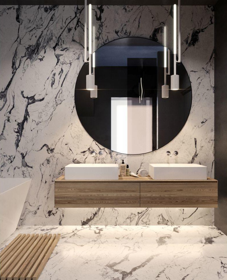 BROWN EYES 棕木+灰 绿植环绕住宅空间  Sergey Makhno Architects-20