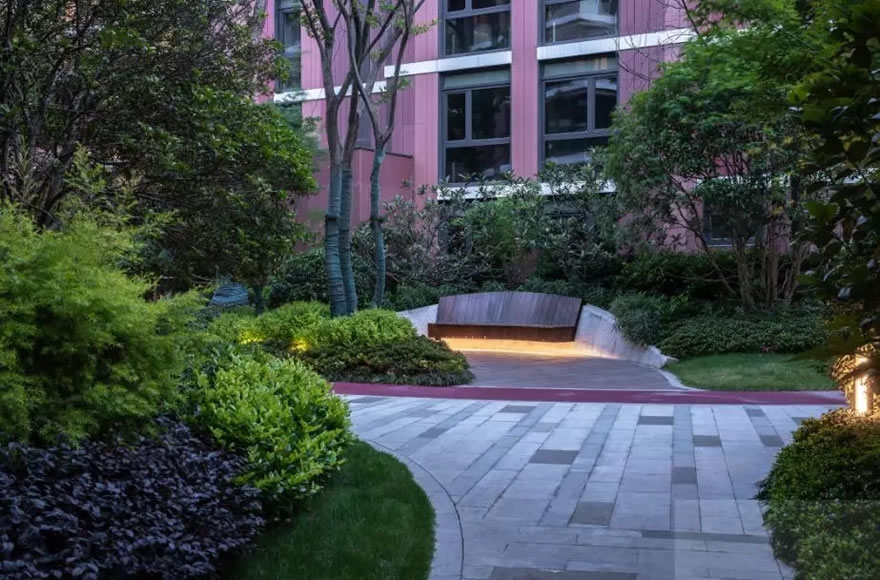 上海朗詩新西郊 | 绿意盎然的新亚洲风格景观设计-56