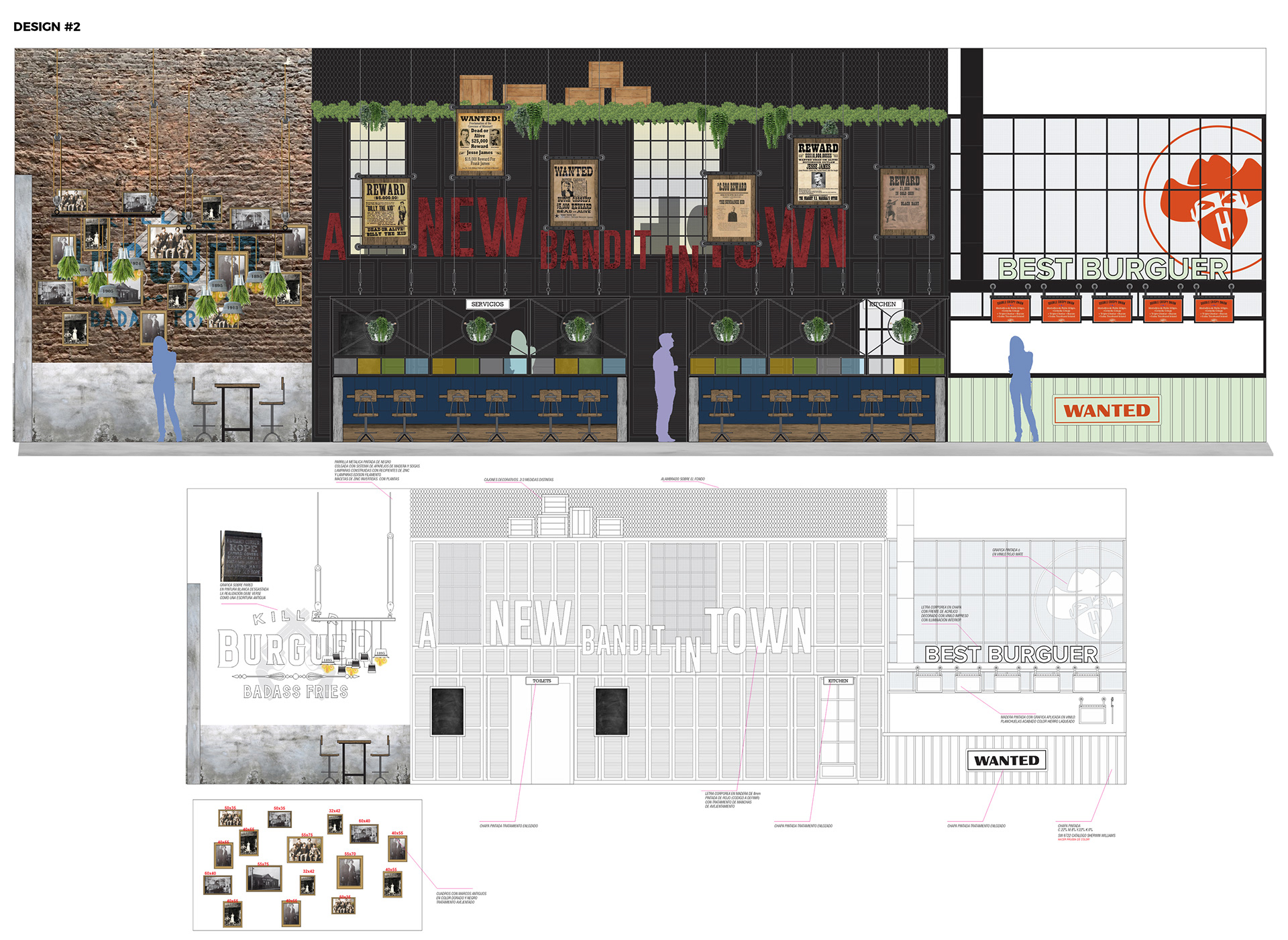 HARRY'S BURGERS 室内及商业店面设计丨阿根廷布宜诺斯艾利斯丨@estudiocoresarquitectos-24