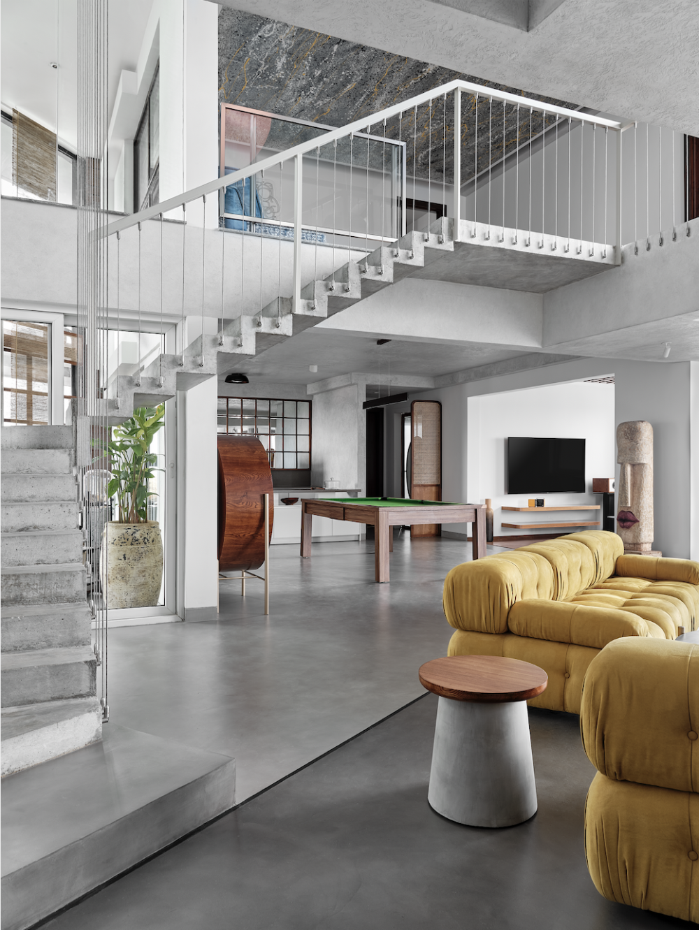 班加罗尔的单色调顶层公寓/Treelight Design设计-4